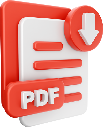 3d download pdf file icon